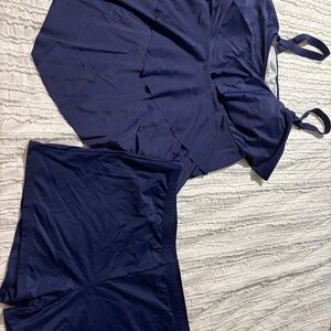 Swim Shorts and Flowy Swim Top